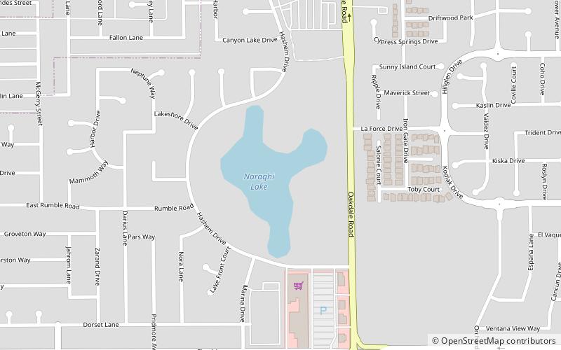 naraghi lake modesto location map