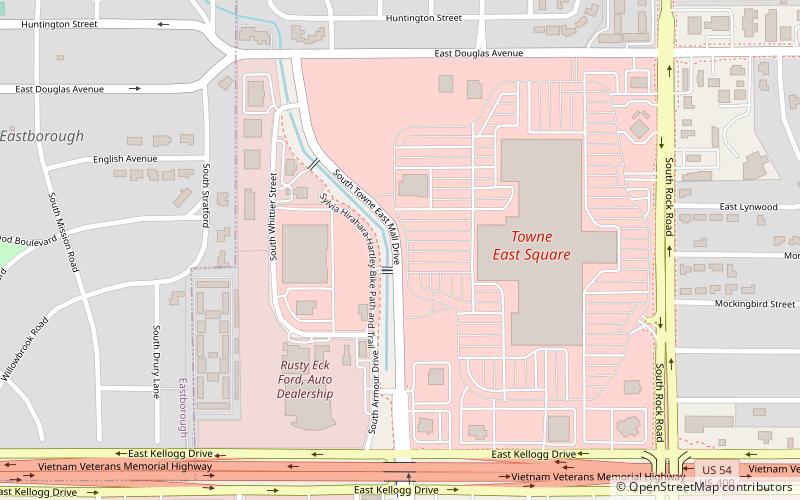 Towne East Square location map