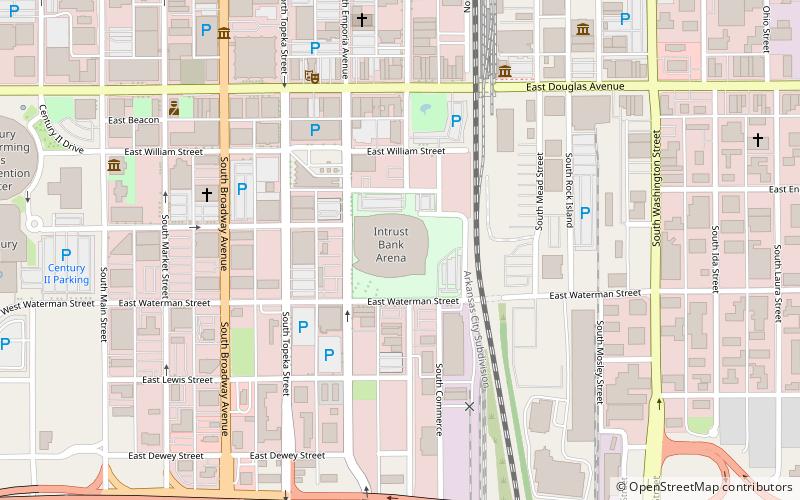 Intrust Bank Arena location map