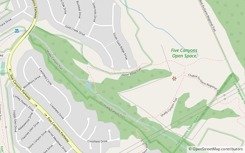 Five Canyons Open Space location map