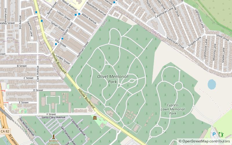 Olivet Memorial Park location map