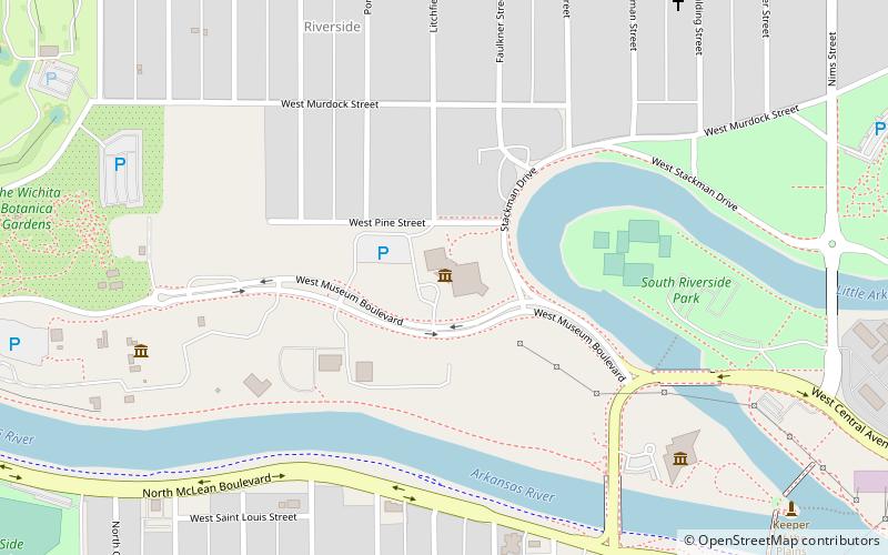 Wichita Art Museum location map