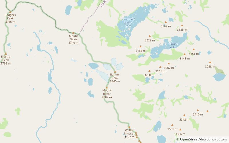 Banner Peak location map