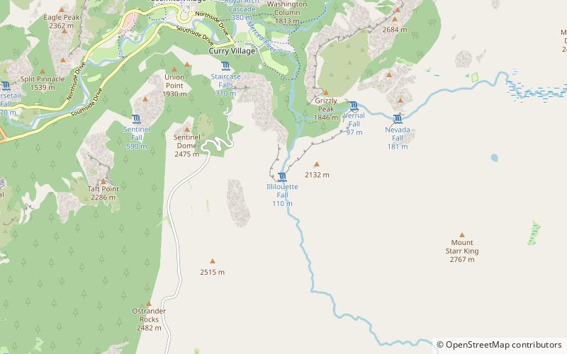 Chutes Illilouette location map