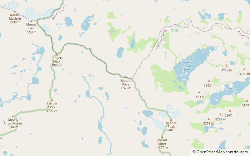 Mount Davis location map