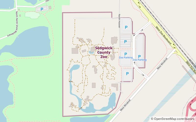 Sedgwick County Zoo location map