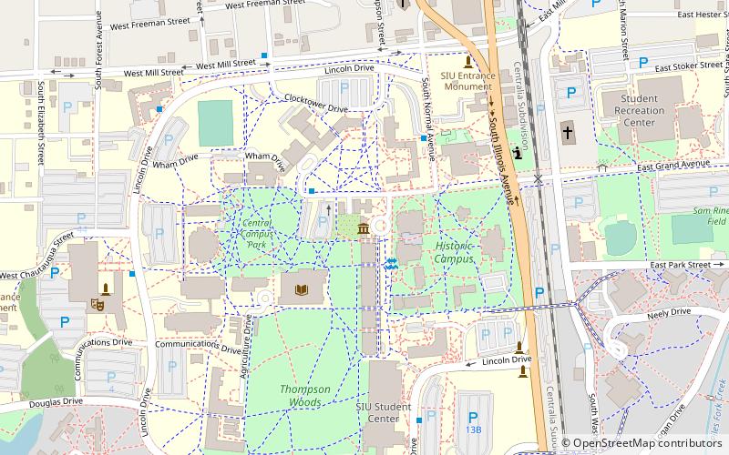 University Museum location map