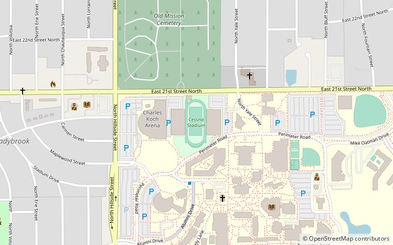 Cessna Stadium location map