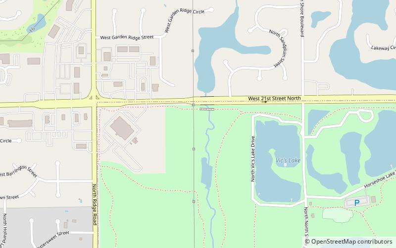 Sedgwick County Extension Arboretum location map