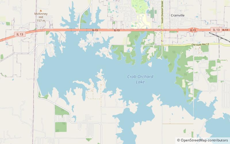 Crab Orchard Lake location map