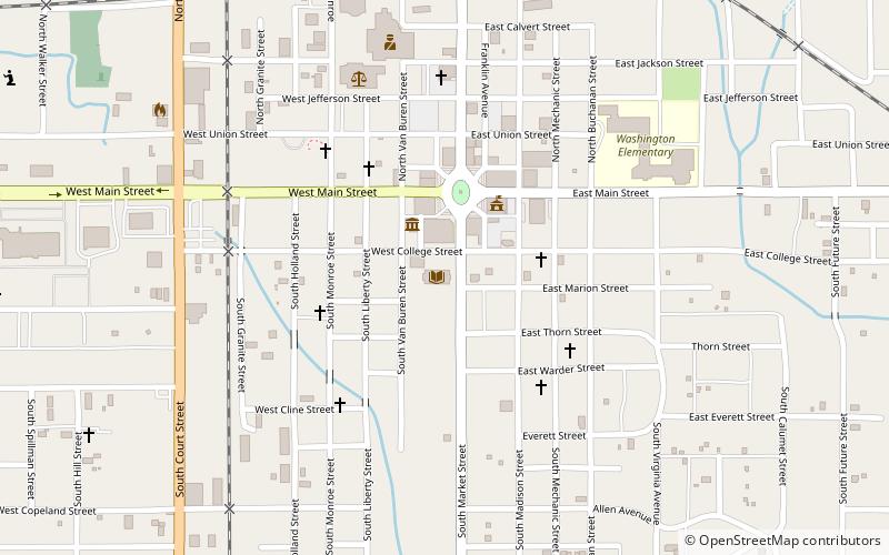 Marion Carnegie Library location map