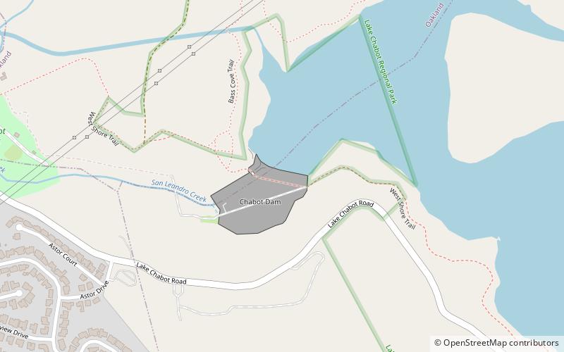 Lake Chabot location map
