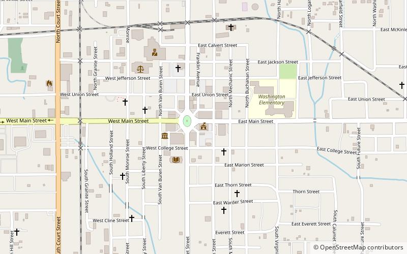 Williamson County Courthouse location map