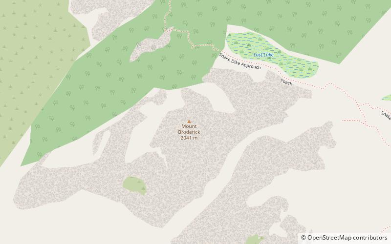 mount broderick park narodowy yosemite location map