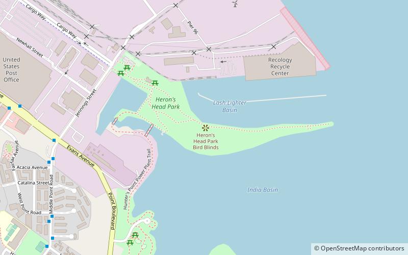 herons head park san francisco location map