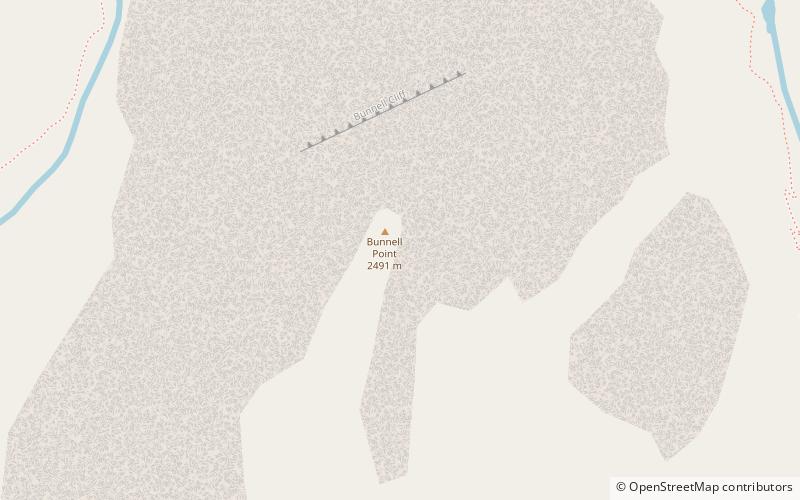 bunnell point yosemite nationalpark location map