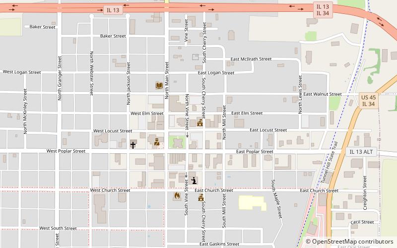 Harrisburg City Hall location map