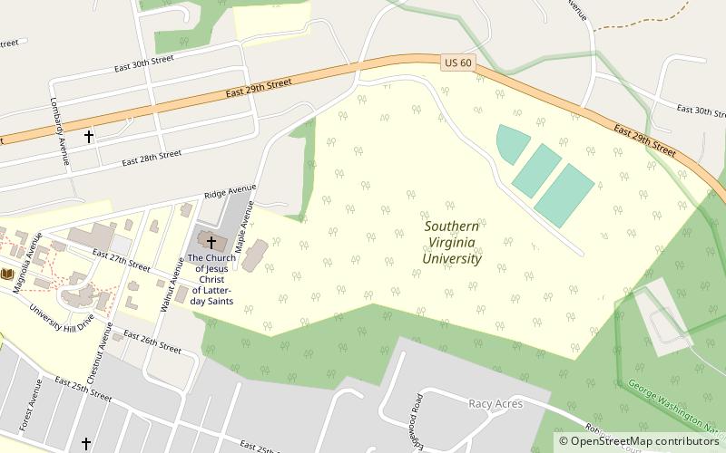 Southern Virginia University location map