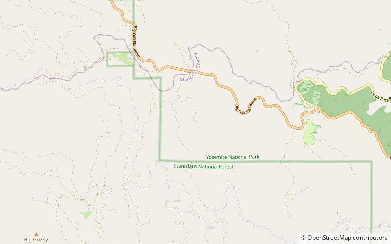 merced grove ranger station parc national de yosemite location map