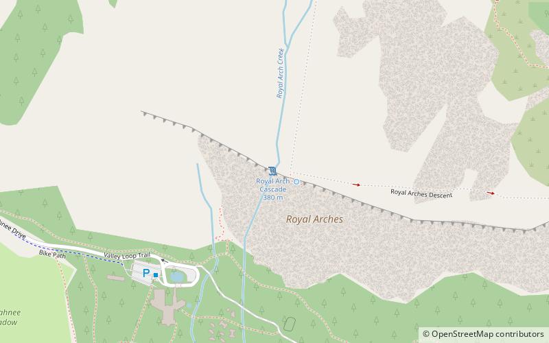 Royal Arch Cascade location map