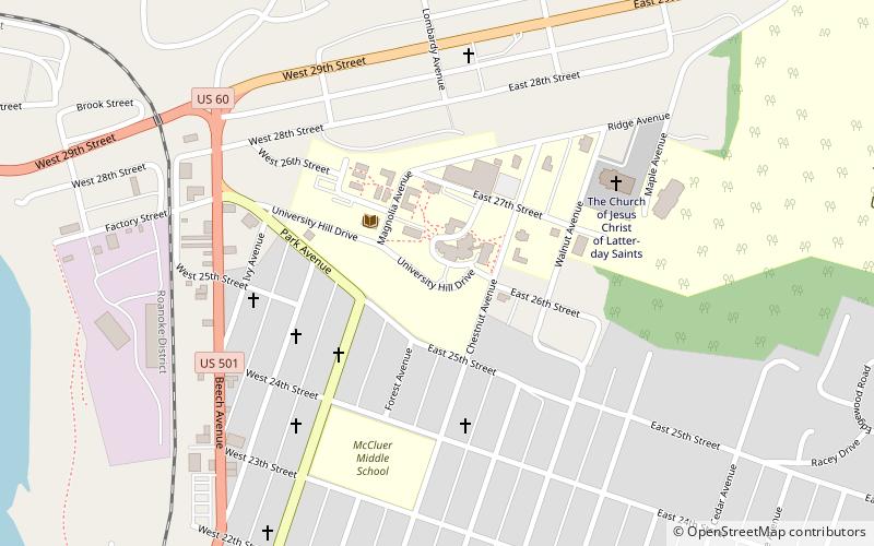 Southern Seminary Main Building location map