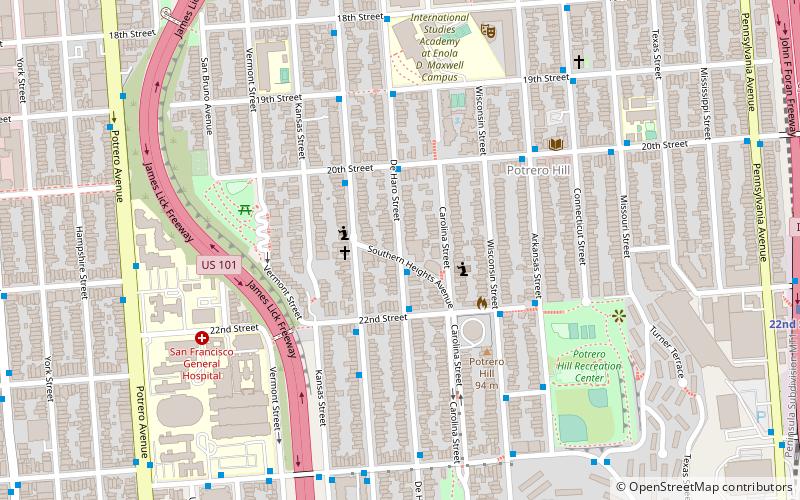 Potrero Hill location map