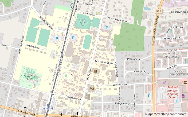 Randolph–Macon College location map