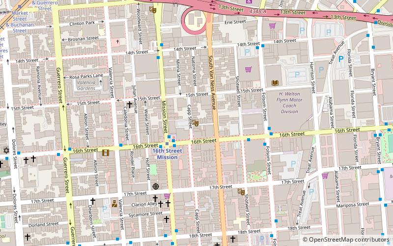 Capp Street Project location map