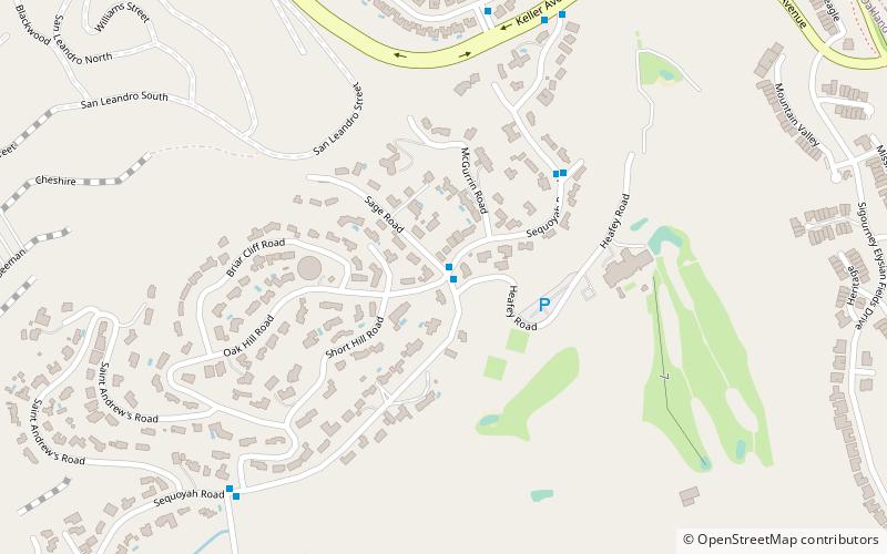 sequoyah heights oakland location map