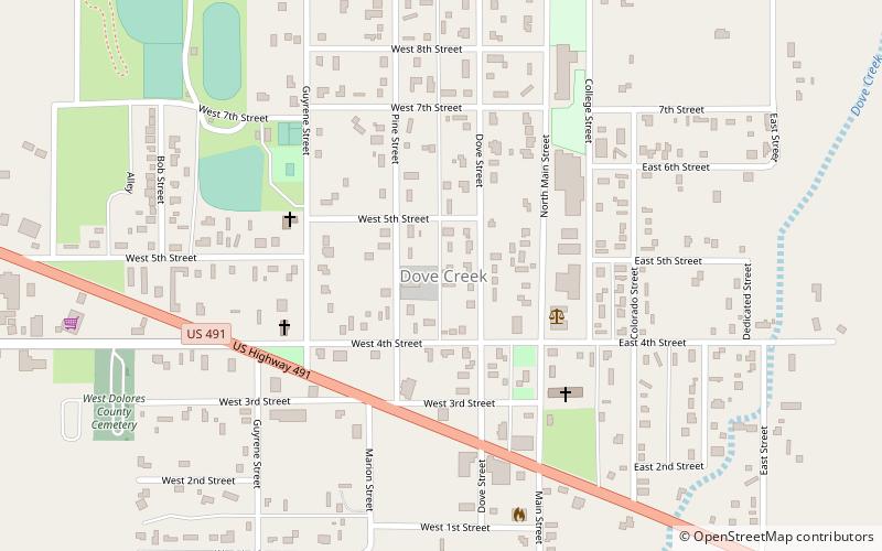 Dove Creek location map