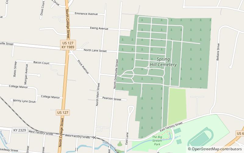 Confederate Monument in Harrodsburg location map