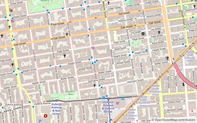 Lower Haight location map