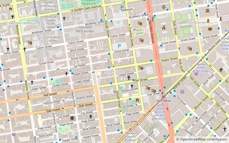 Hayes Valley location map