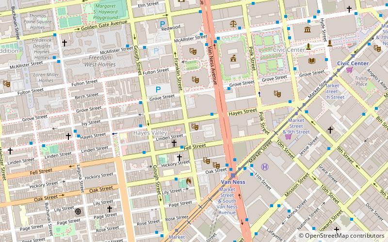 Nourse Theater location map