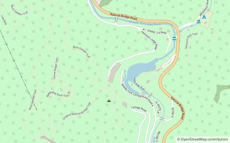 Natural Bridge State Resort Park location map