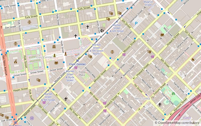 San Francisco Federal Building location map