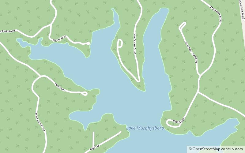 Lake Murphysboro State Park location map