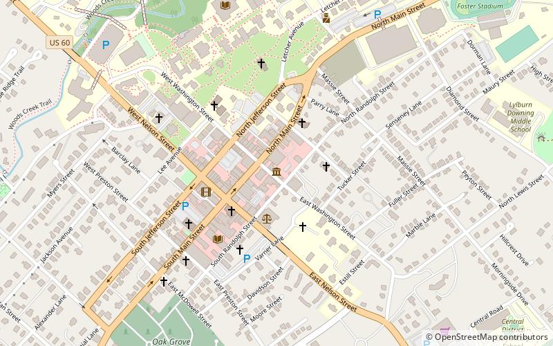 Stonewall Jackson House location map