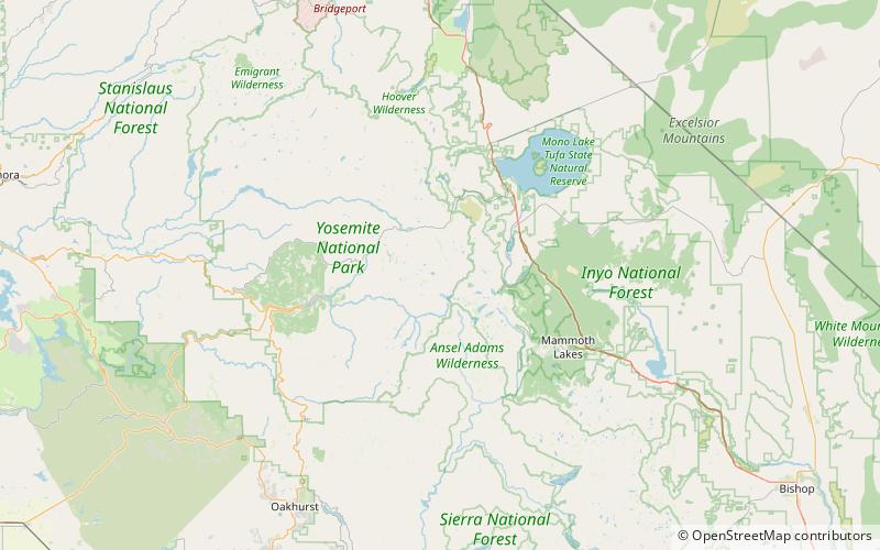 amelia earhart peak yosemite nationalpark location map