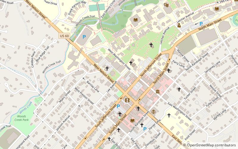 Washington and Lee University Historic District location map