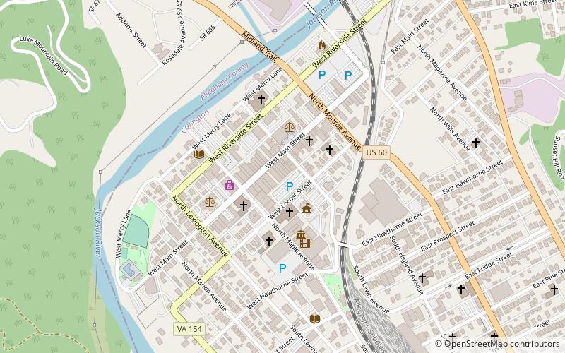 Covington Historic District location map