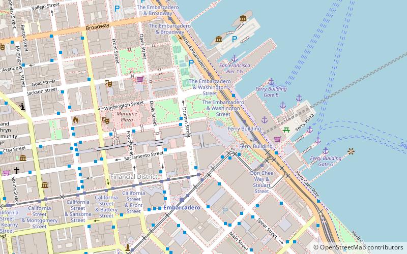 Four Embarcadero Center location map