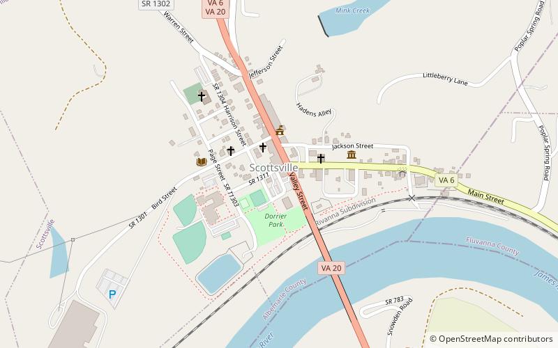 Scottsville Center for Arts and Nature location map