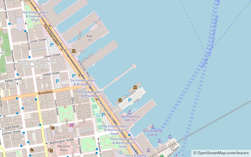 Central Embarcadero Piers Historic District location map