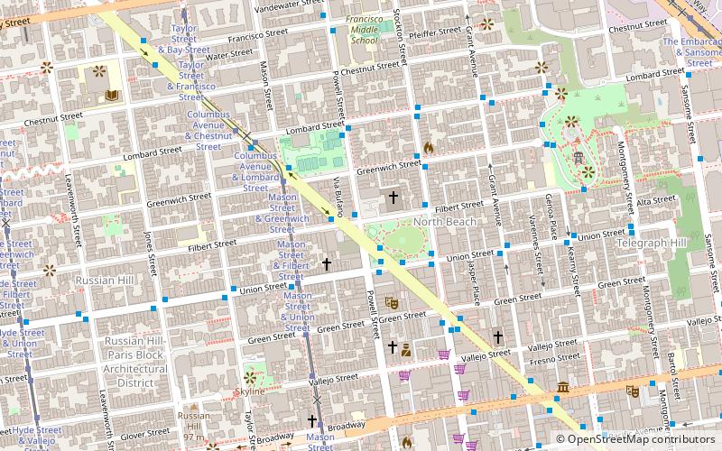 Columbus Avenue location map