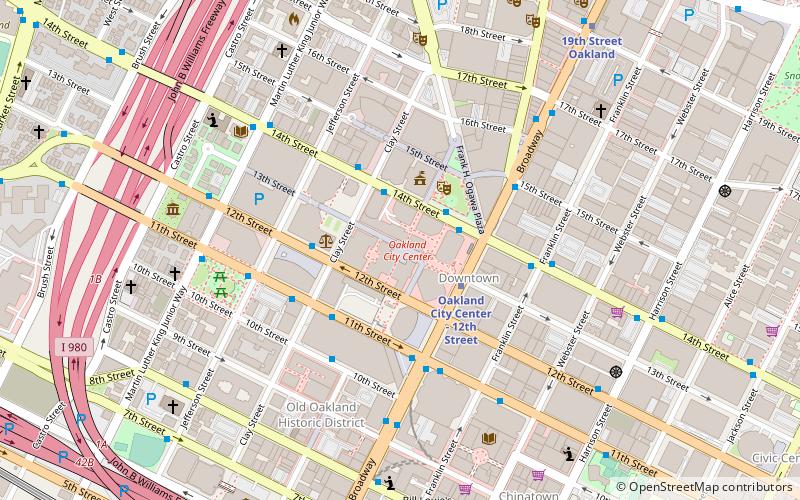 Oakland City Center location map