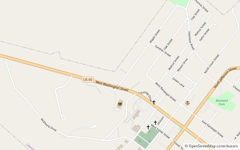 Maple Street Historic District location map