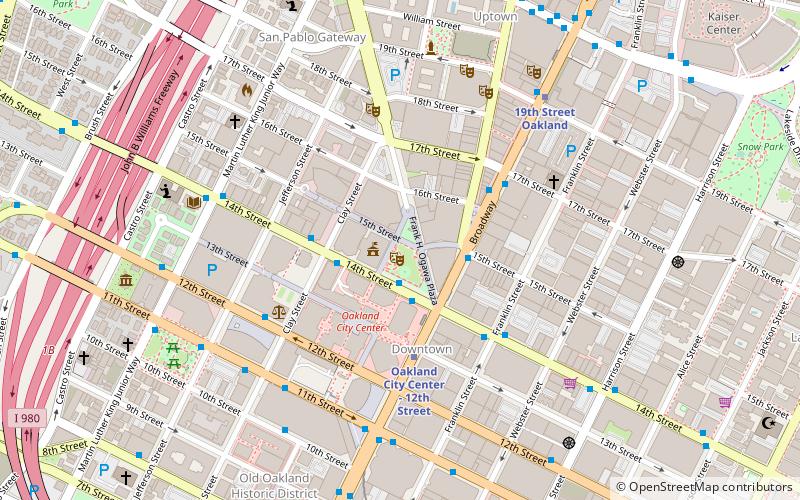 Oakland City Hall location map