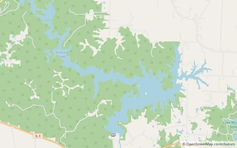 Kinkaid Lake location map