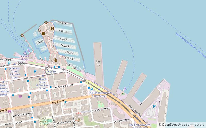 Pier 35 location map